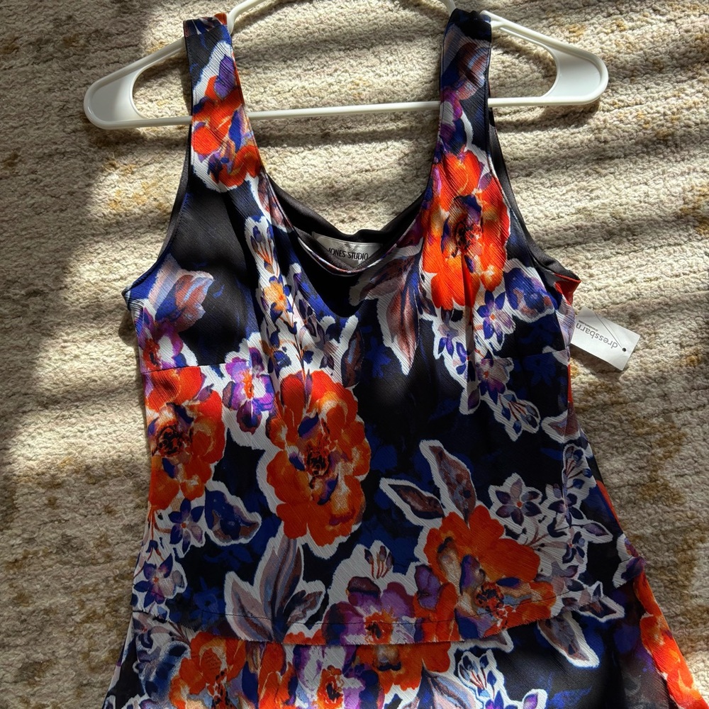 Vintage Floral Maxi Dress - Multicolor